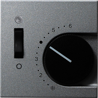 Gira S-55 Алюминий Накладка для регулятора температуры пола 149226