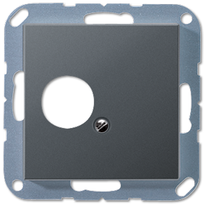 JUNG крышка для 1 гнезда, матовый антрацит A562-1BFANM