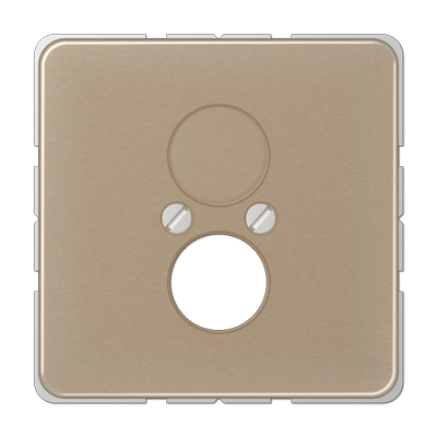JUNG Крышка для 2-х гнезд золотая бронза CD562GB