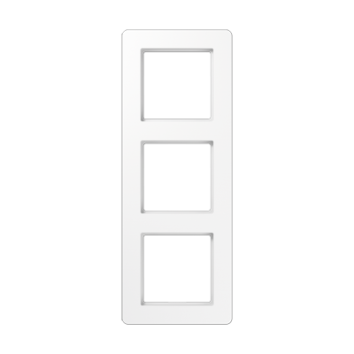 JUNG A Flow Белый Рамка 3-ая для вертикальной и горизонтальной установки AF583BFWW