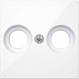 Купить SE Merten SM Бел Актив Накладка розетки TV-FM 2 отверстия MTN4122-0325