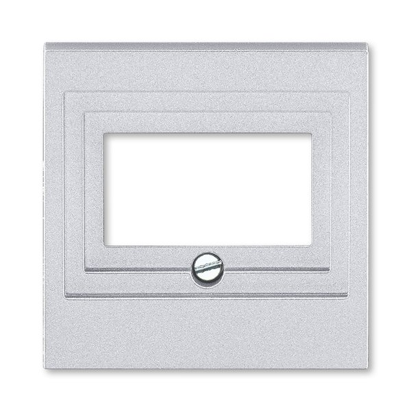 ABB EPJ Levit серебро / дымчатый чёрный Накладка для розеток USB / HDMI / VGA, серебро 2CHH290040A4070