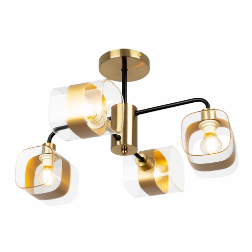 Citilux CL140141 Бертон Бронза+Черный Люстра