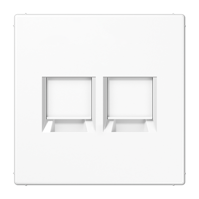 JUNG Белый Плата (фиксация защёлкиванием) для двух модулей; термопласт LS1969-2WEWW