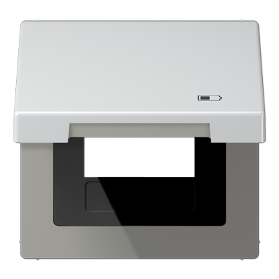 JUNG Рамка с подпружиненной крышкой для USB-механизмов, с центральной платой AL2990KLUSB