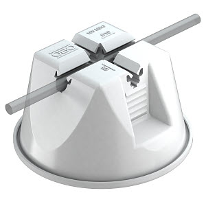 Купить OBO Bettermann Универсальный держатель круглых проводников диаметром 8-10 мм для плоской кровли (серый) 5218708