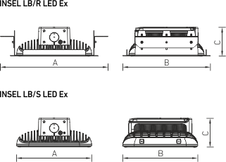 Купить СТ INSEL LB/S LED 120 D120 Ex 5000K светильник
