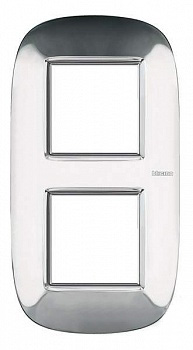 Купить BT Axolute Ледяная сталь Рамка 2+2 мод эллипс HB4802/2ACL