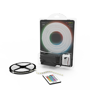 Gauss Лента LED Комплект 5050/60-SMD 14,4W 12V DC RGB IP20 (блистер 5м) 1/50 312000415