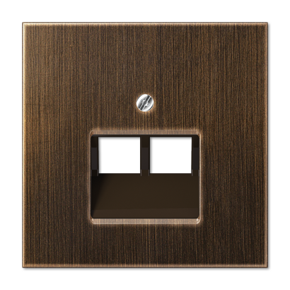 JUNG LS 990 Antik Накладка 2-ой наклонной ТЛФ/комп розетки ME2969-2UAAT