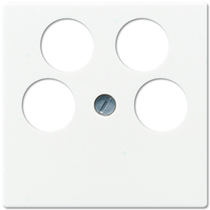 JUNG Крышка для SAT-TV-розетки с 4-мя гнездами белая A561-4SAT2WW