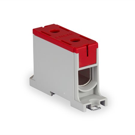 ENSTO Клеммный блок универсальный 1-полюсный, красный, Al/Cu 35-150 мм², 1000В AC/DC KE163.4