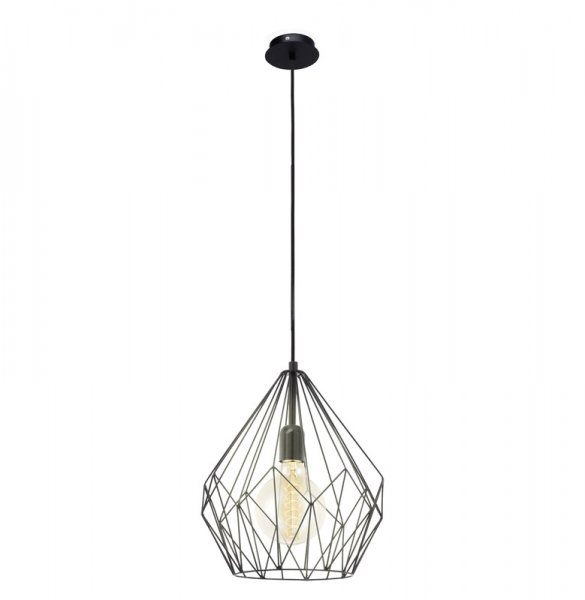 Eglo Подвес CARLTON, 1x60W (E27), Ø310, H1100, сталь, черный 49257 Eglo Подвес CARLTON, 1x60W (E27), Ø310, H1100, сталь, черный 49257