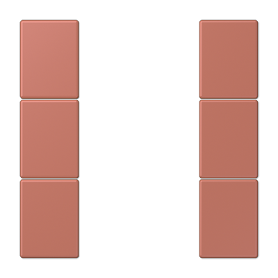 JUNG Набор накладок 3 группы для модулей F50 термопласт Les Couleurs® Le Corbusier LC503TSA32121