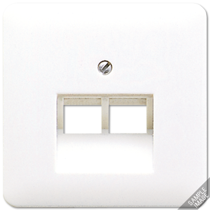 JUNG CD 500/CD plus Бежевая Накладка 2-ой наклонной ТЛФ/комп розетки 569-2UA