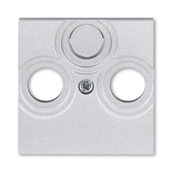 ABB EPJ Levit серебро / дымчатый чёрный Накладка для розеток TV-R / TV-R-SAT, серебро 2CHH080300A4070