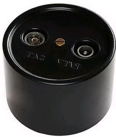 BIRONI Лизетта Пластик Черный Розетка R/TV-Sat проходная B1-304-23