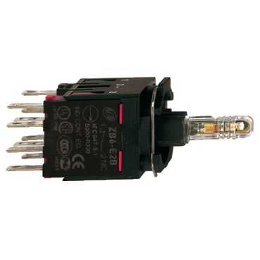 Купить SE Корпус кнопки с подсветкой НО/НЗ ,фастон ZB6ZB35B