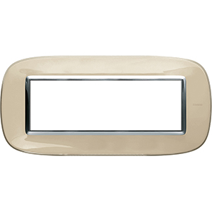 BT Axolute Бежевая карамель Рамка 6 мод эллипс HB4806DA