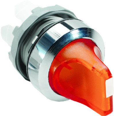 ABB Переключатель M2SS2-21R (короткая ручка) красный 2-х позиционный с подсветкой (только корпус) 90# с фиксацией 1SFA611201R2101
