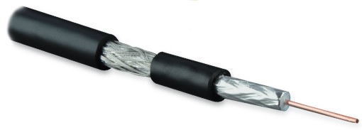 Hyperline COAX-RG59-OUTDOOR-500 (500 м) Кабель коаксиальный RG-59, 75 Ом, жила - 20 AWG, для внешней прокладки (-40°С – +60°С), общий диаметр 6.1мм, P 254851