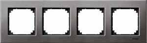 Купить SE Merten SM M-Elegance Серый родий Рамка 4-ая MTN403414