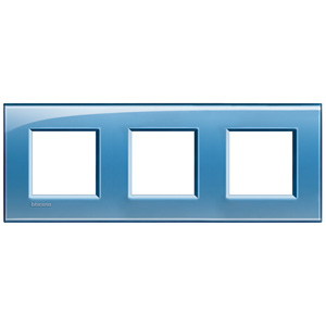 BT LL Голубой Рамка прямоугольная, 3 поста LNA4802M3AD