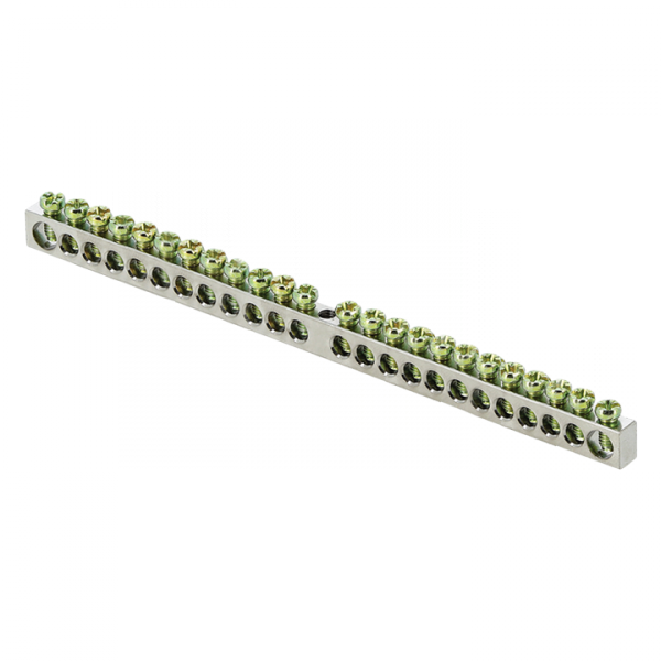 EKF PROxima Шина PEN "ноль-земля" (6x9мм) 24 отв. цинк крепеж по центру