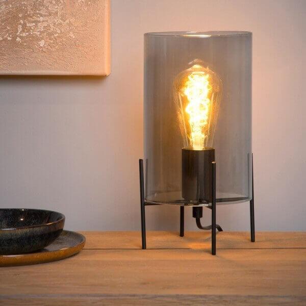 Купить Lucide STEFFIE Дымчатый Настольная лампа 45566/01/65