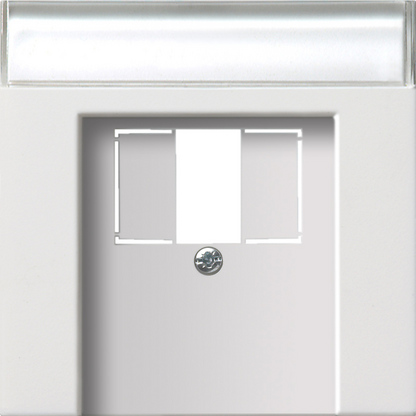 Gira Накладка телефонной розетки TAE+Стерео+USB с полем для надписи 0876112