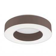 Eglo 39993 Потолочный светильник GUAMARE, LED 34W, 3980lm, H135, Ø530, сталь, белый/текстиль, пластик, капучино, белый