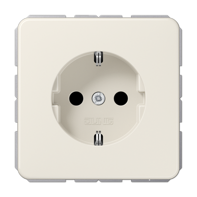 JUNG CD500 Слоновая кость Штепсельная розетка SCHUKO 16A 250V~; с защитой от детей CD1520KI