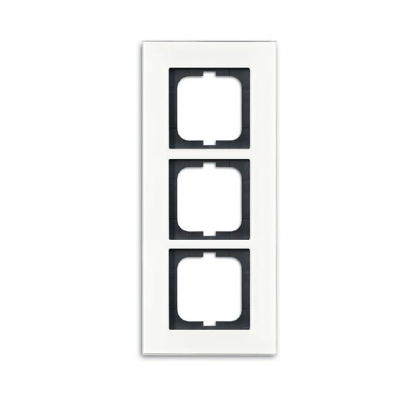 ABB BJE Carat Стекло Белое Рамка 3-я 2CKA001754A4444