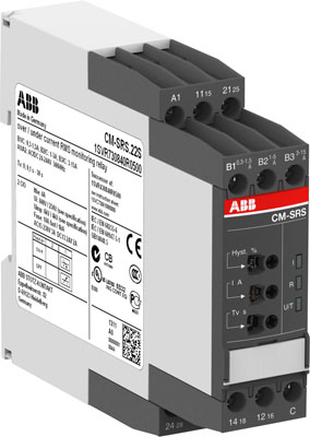 ABB CM-SRS.M2S Реле контроля тока 1Ф многофункц. Imin=0,3мА, Imax=15А, 24-240В AC/DC, 2ПК 1SVR730840R0700 ABB CM-SRS.M2S Реле контроля тока 1Ф многофункц. Imin=0,3мА, Imax=15А, 24-240В AC/DC, 2ПК 1SVR730840R0700