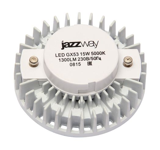 Купить Jazzway Лампа светодиодная (LED) «таблетка» d75мм GX53 130° 15Вт 220-230В матовая нейтральная холодно-белая 5000К .2855466