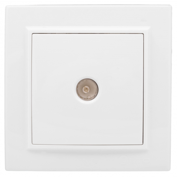 EKF Basic Минск Белый Розетка TV, 75Ом, 5-862МГц, СП