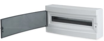 EKF Щит распределительный навесной "Unix" белая дверь 1х24 модулей IP40 EKF PROxima