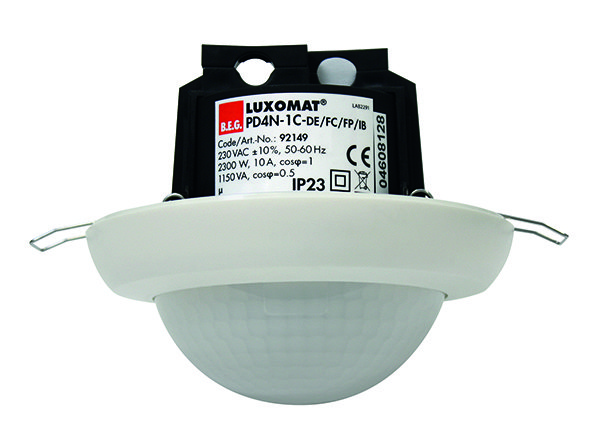 BEG Белый Датчик движения потолочный 360°, диаметр действия 24м IP23 92149