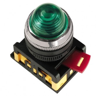 Купить IEK Лампа AL-22 сигнальная d22мм зеленый неон/240В цилиндр