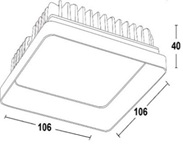 Купить Quest Light Светильник встраиваемый, черный, LED 9w 3000K 720lm, IP40 BRIGHT black