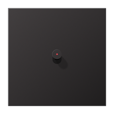 JUNG Центральная плата, 1 пост, 1 тумблер, конус c окошком металл Dark серия LS AL12-0KODK01