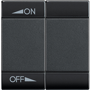 BT LL Антрацит Клавиша ON OFF 2 модуля L4911M2AIN