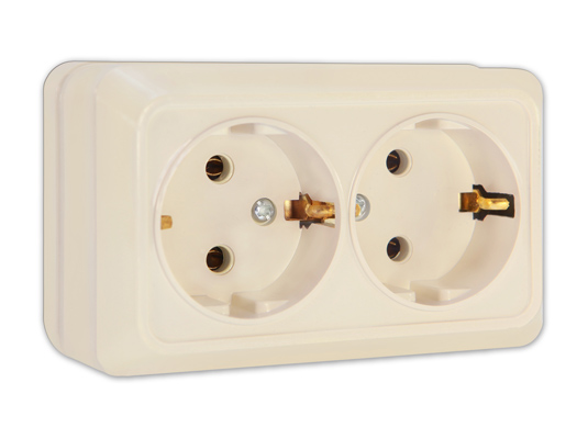 UNIVersal "Олимп" Розетка "Слоновая кость" 2-ая с/з Б-О0128