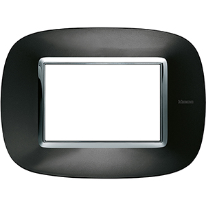 BT Axolute Темный металлик Рамка 3 мод эллипс HB4803XS