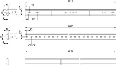 Купить SE Комбинированная рейка 800мм NSYDPR80