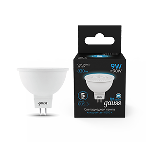 Gauss Лампа MR16 9W 830lm 6500K GU5.3 LED 101505309