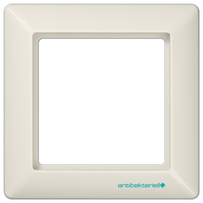 JUNG AS 500 Бежевая Рамка 1-ая антибактериальная ABAS581