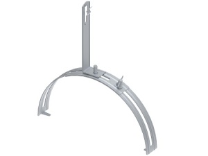 OSTEC Держатель на круглый конёк, гор. цинк