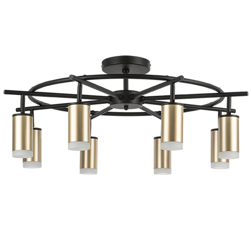 Lightstar LR7184080 Люстра RULLO 8х50W GU10 ЧЕРНЫЙ/ЗОЛОТО (571718+214440-8+202430-8), шт