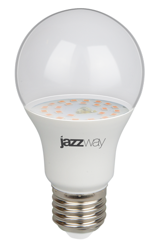 Jazzway Cветодиодная подставка PPG A60 Agro 9W Clear E27 IP20 (для растений) .5008946